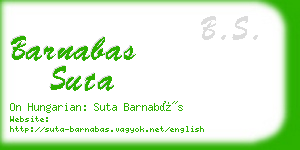 barnabas suta business card